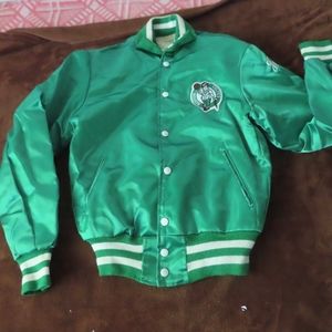 Empire Sporting Goods N.Y. Boston Celtics Satin Bomber Jacket Size Small